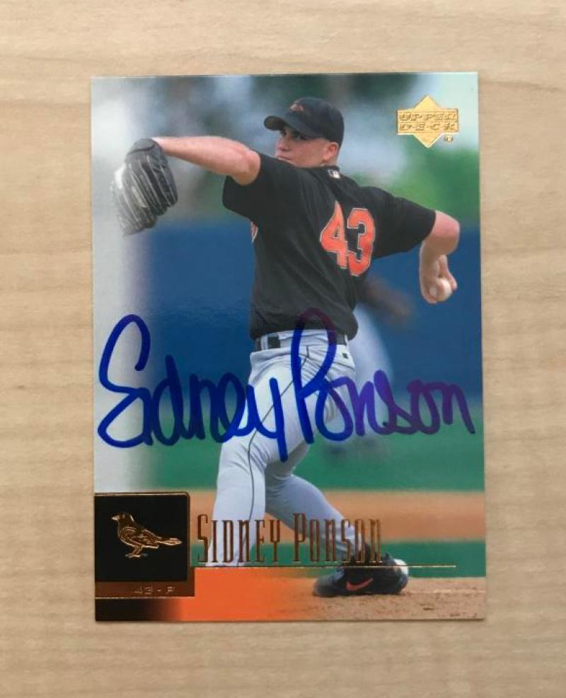 SIDNEY PONSON BALTIMORE ORIOLES SIGNED AUTOGRAPHED 2001 UPPER DECK CARD#94 W/COA