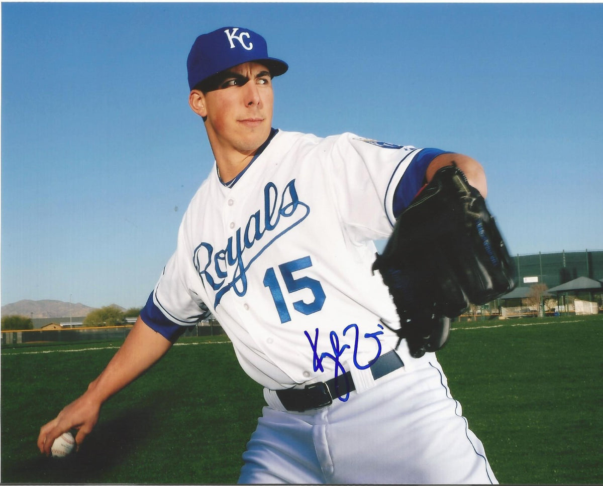 KYLE ZIMMER KANSAS CITY ROYALS AUTOGRAPHED SIGNED 8X10 PHOTO W/COA