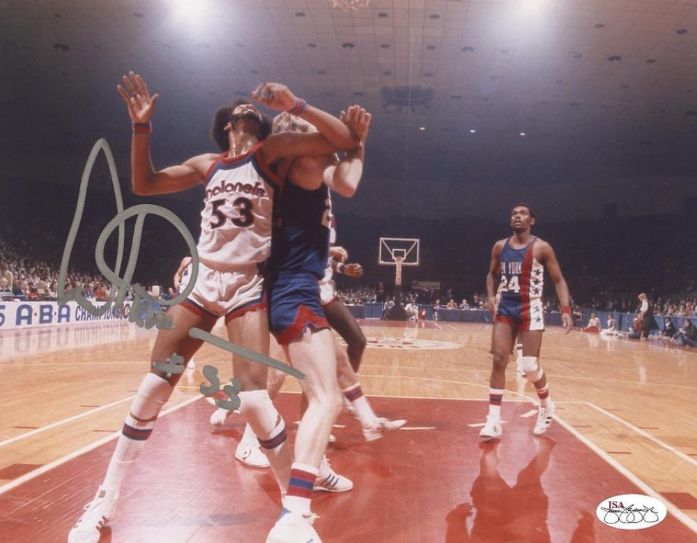 ARTIS GILMORE KENTUCKY COLONELS ACTION SIGNED 8X10 PHOTO JSA SOA
