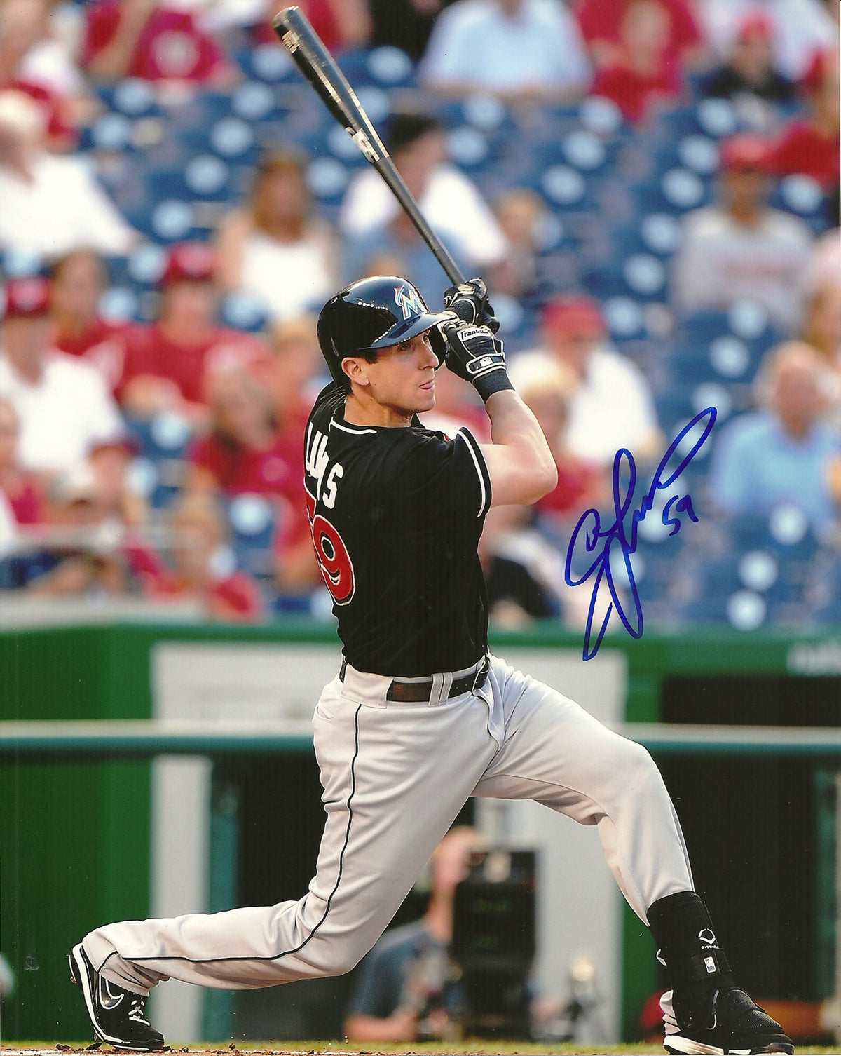 ED LUCAS MIAMI MARLINS SIGNED AUTOGRAPHED 8x10 PHOTO W/COA