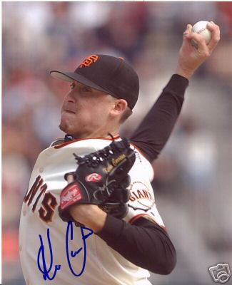 KEVIN CORREIA SAN FRANCISCO GIANTS SIGNED 8X10 PHOTO