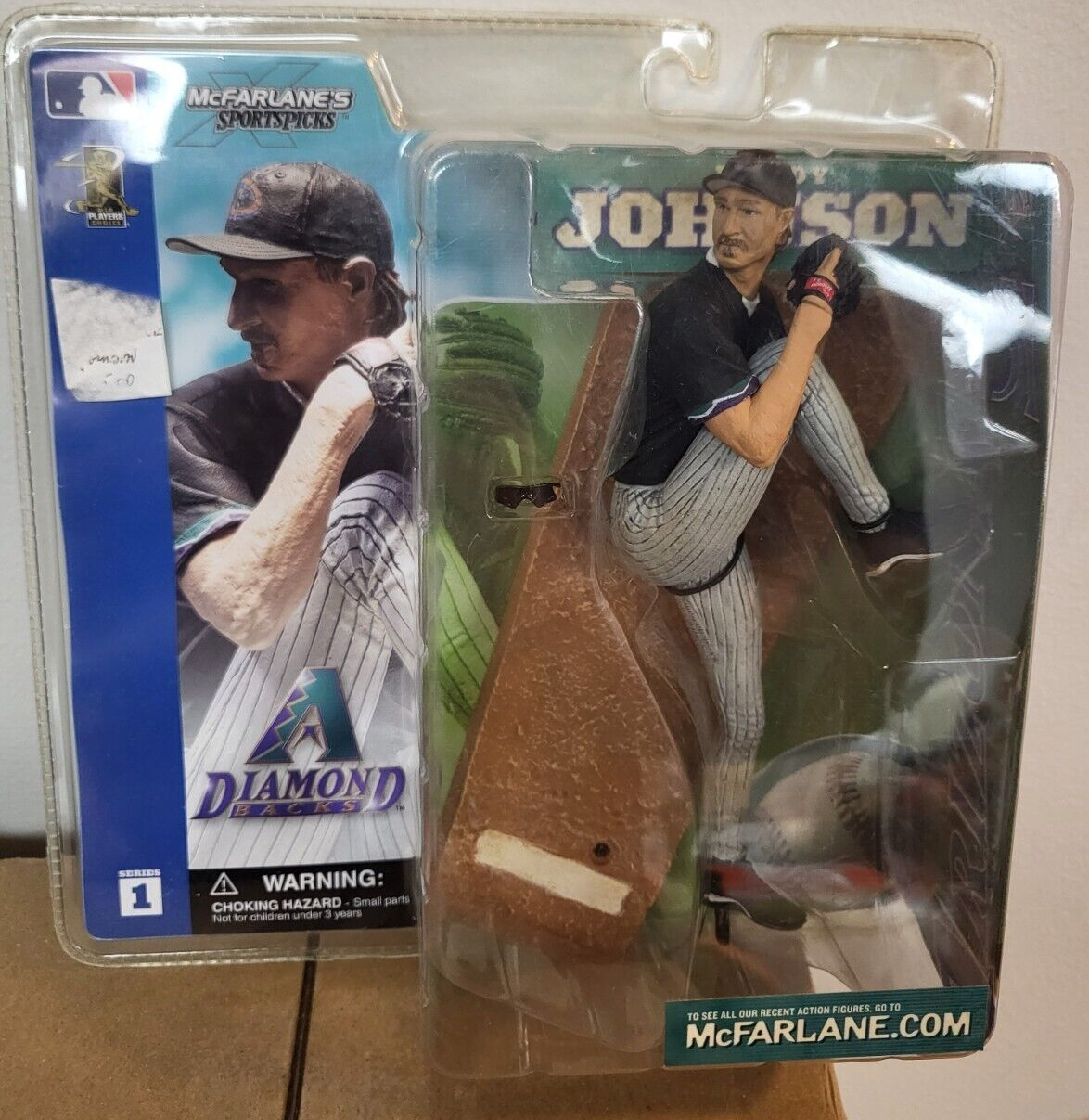 2002 MCFARLANE SPORTS RANDY JOHNSON ARIZ DIAMONDBACKS FIGURE SEALED SERIES 1