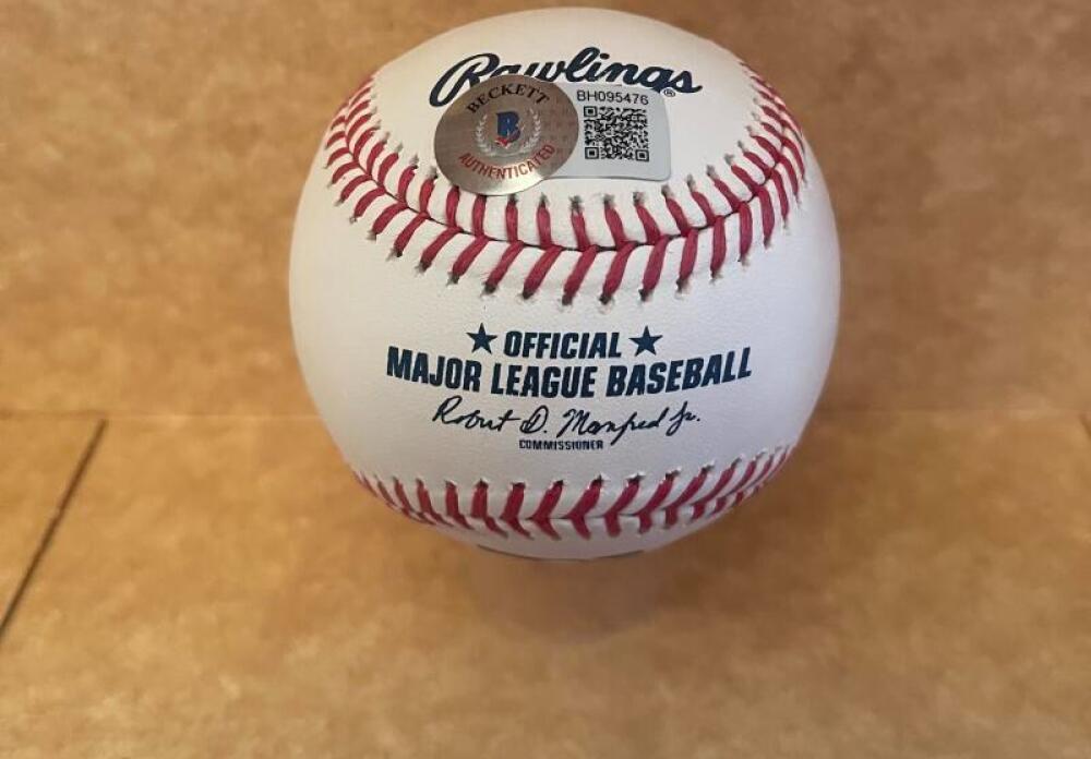 DAVE RIGHETTI 81 A.L. ROY SIGNED AUTOGRAPHED M.L. BASEBALL BECKETT AUTH