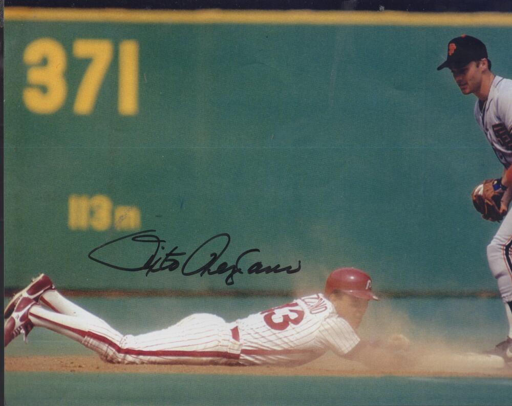 SIXTO LEZCANO  PHILLIES SIGNED AUTOGRAPHED 8X10 PHOTO W/ COA 