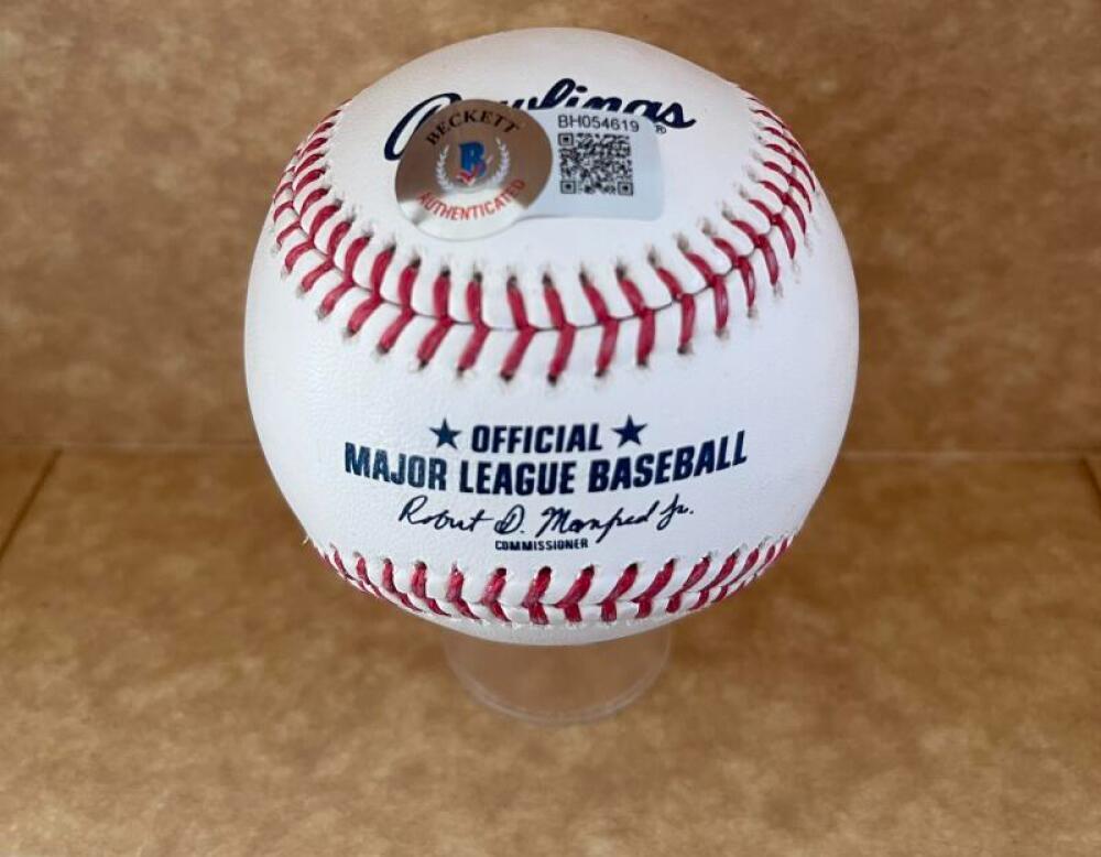 JESUS SANCHEZ MIAMI MARLINS SIGNED AUTO M.L. BASEBALL BECKETT AUTH