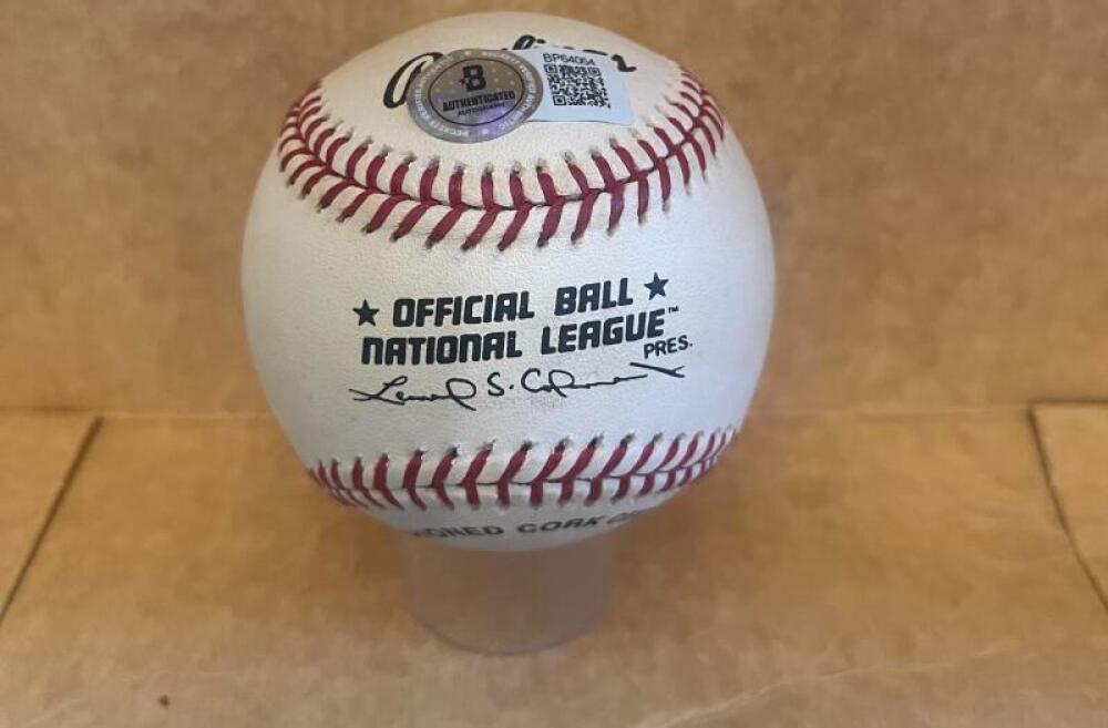 JIM MCANDREW 69 W.S, CHAMPS SIGNED AUTOGRAPHED N.L BASEBALL BECKETT AUTH
