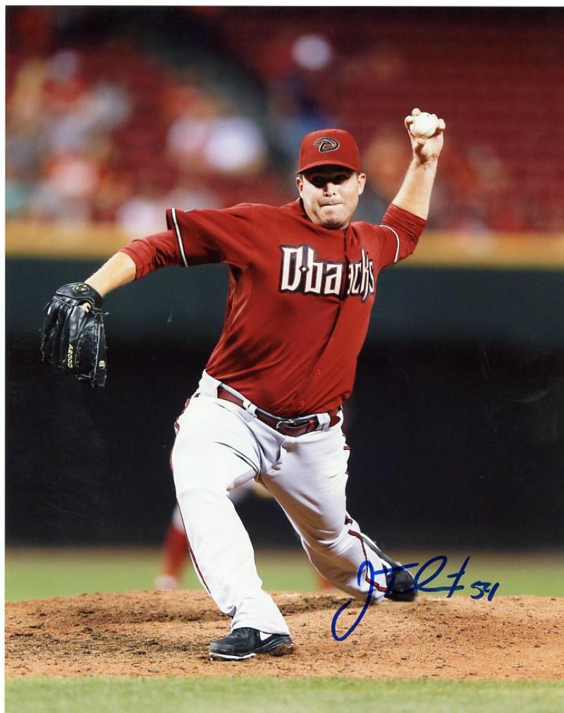 JOE THATCHER ARIZONA DIAMONDBACKS SIGNED AUTOGRAPHED ACTION 8X10 PHOTO W/COA 