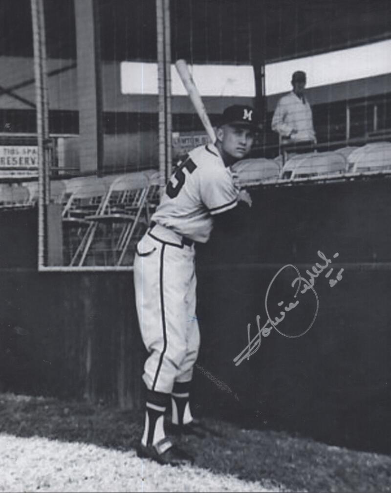 HOWIE BEDELL MILWAUKEE BRAVES  SIGNED AUTOGRAPHED 8X10 PHOTO W/ COA