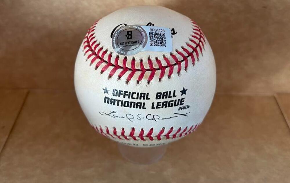 WAYNE GARRETT METS SIGNED AUTOGRAPHED N.L. BASEBALL BECKETT AUTH