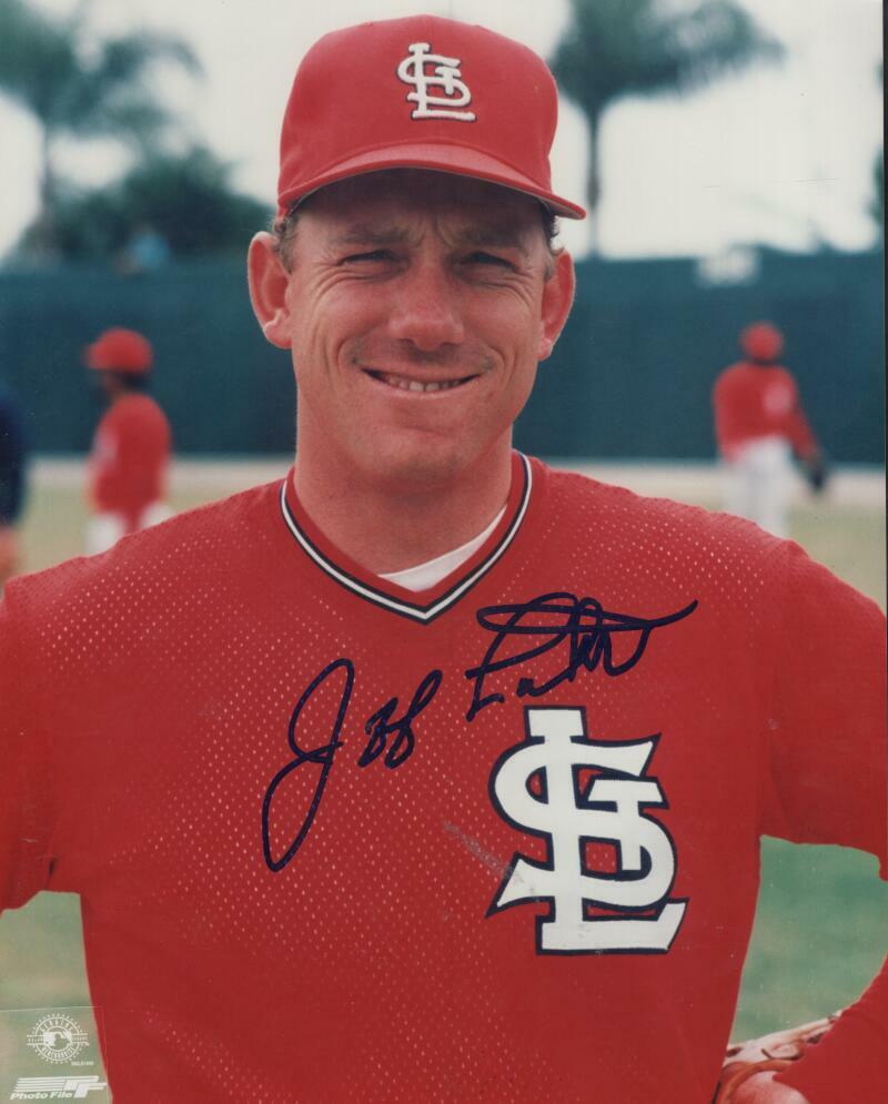 JEFF LAHTI  ST. LOUIS CARDINALS  SIGNED AUTOGRAPHED 8X10 PHOTO W/ COA