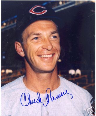 CHUCK TANNER CLEVELAND INDIANS SIGNED 8X10 PHOTO W/COA
