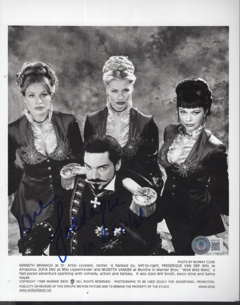 FREDERIQUE VAN DER WAL WILD WILD WEST  SIGNED 8X10 PHOTO BECKETT BJ031161