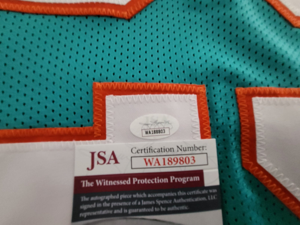 SAM MADISON #29 MIAMI DOLPHINS SIGNED AUTOGRAPHED CUSTOM SZ XL JERSEY JSA COA *