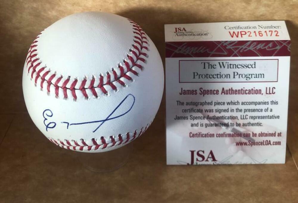 ELOY JIMENEZ CHICAGO WHITE SOX SIGNED AUTOGRAPHED M.L. BASEBALL JSA WP216172