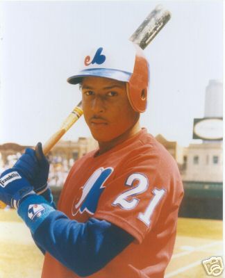 ALONZO POWELL MONTREAL EXPOS UNSIGNED 8X10 PHOTO