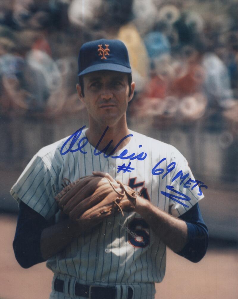 AL WEIS 69 METS  SIGNED AUTOGRAPHED 8X10 PHOTO W/ COA