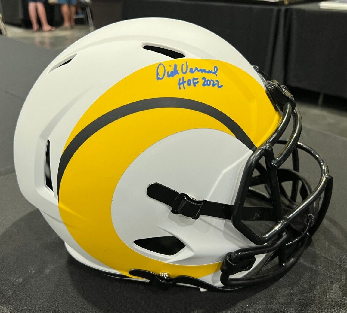 DICK VERMEIL HOF 2022 LA RAMS SIGNED AUTOGRAPH FULL SIZE ECLIPSE HELMET BECKETT