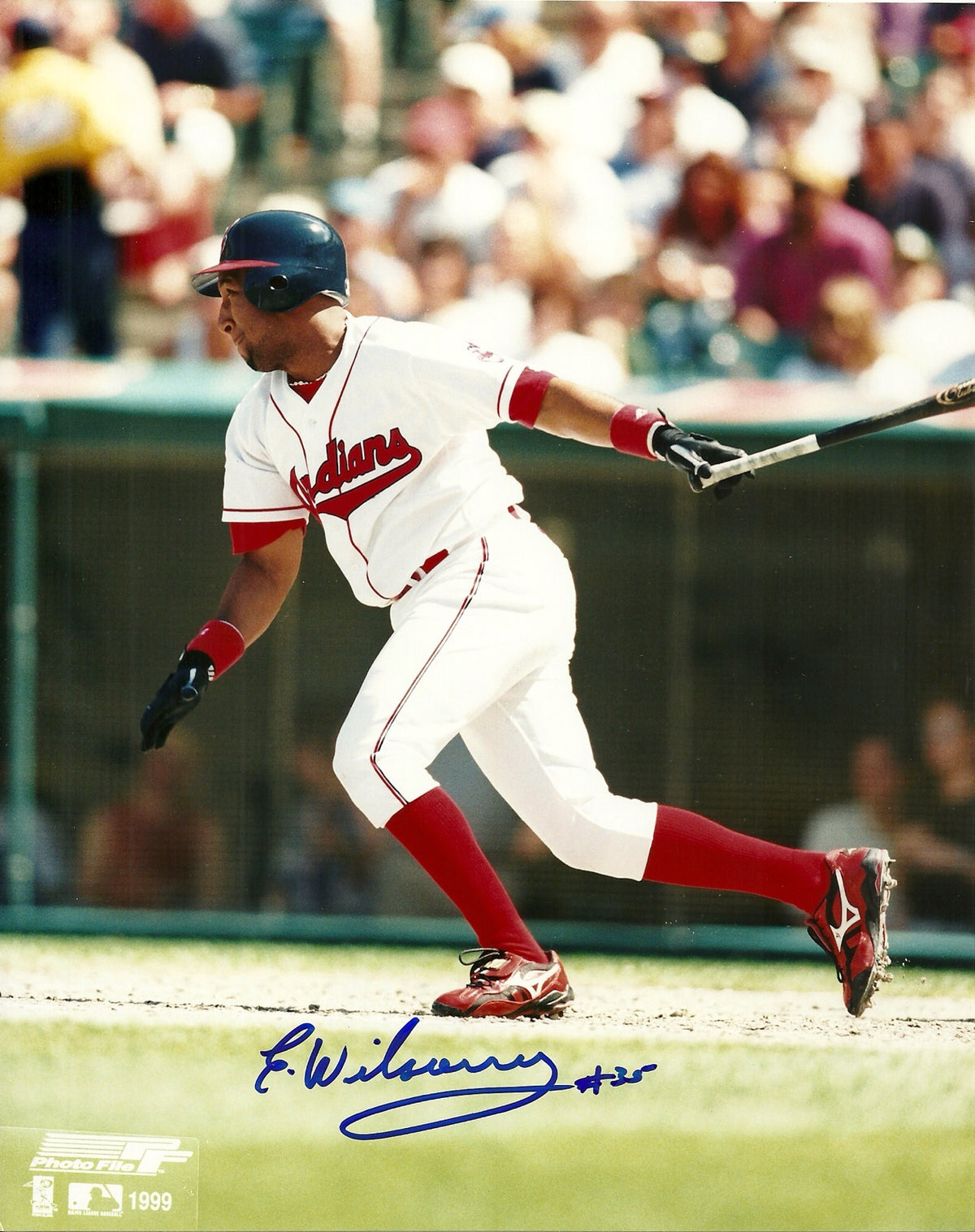ENRIQUE WILSON CLEVELAND INDIANS SIGNED AUTO 8x10 PHOTO W/COA