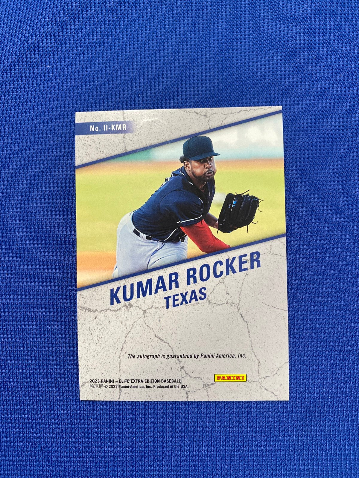 2023 PANINI ELITE EXTRA EDITION KUMAR ROCKER IMPACT IMPRESSIONS AUTO #II-KMR