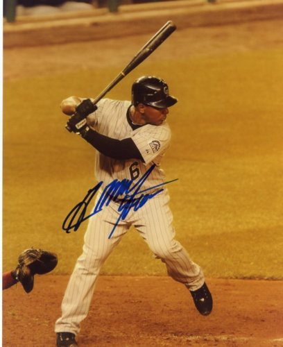 MELVIN MORA COLORADO ROCKIES SIGNED 8X10 PHOTO W/COA