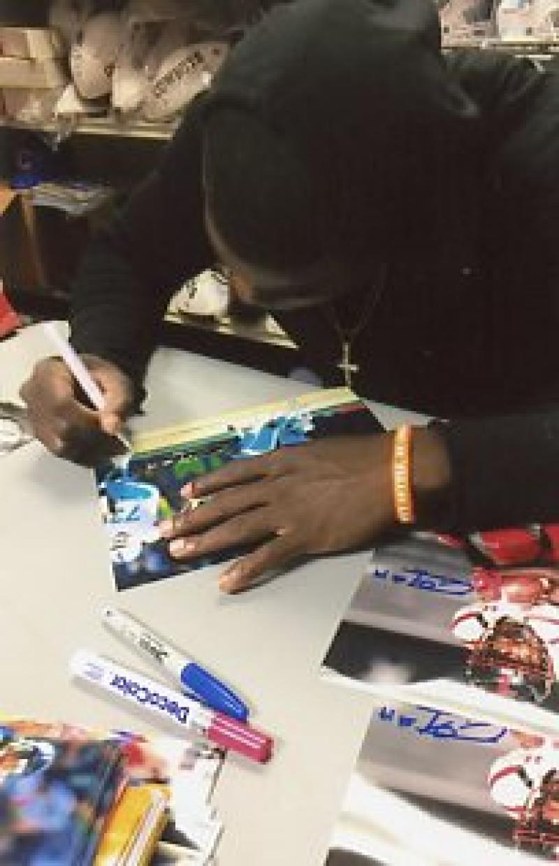 JAKEEM GRANT MIAMI DOLPHINS 1ST GAME SIGNED AUTOGRAPHED 8X10 PHOTO W/ PHOTO PROO