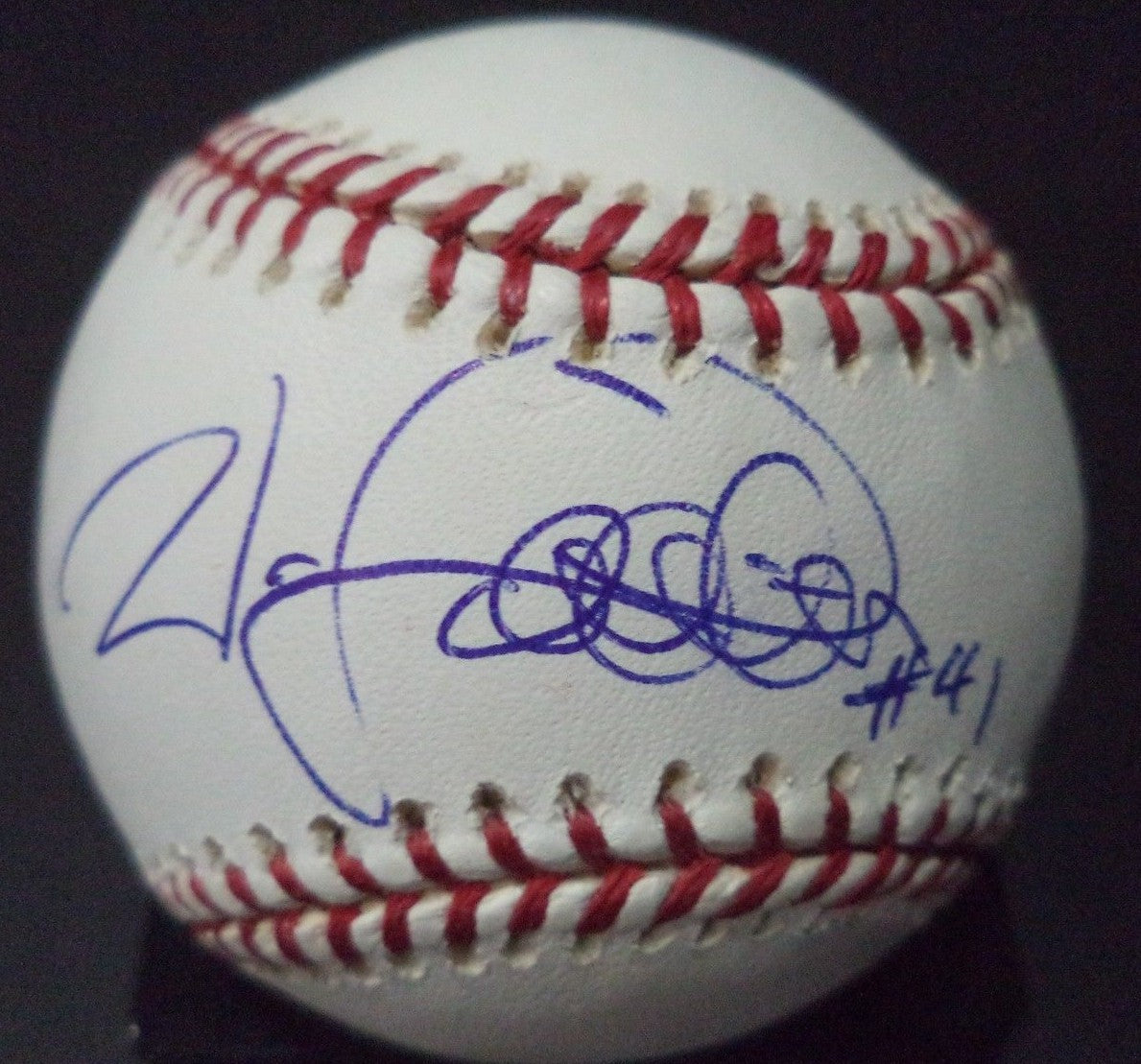 WES LITTLETON TEXAS RANGERS SIGNED AUTOGRAPHED ROMLB BASEBALL W/COA 
