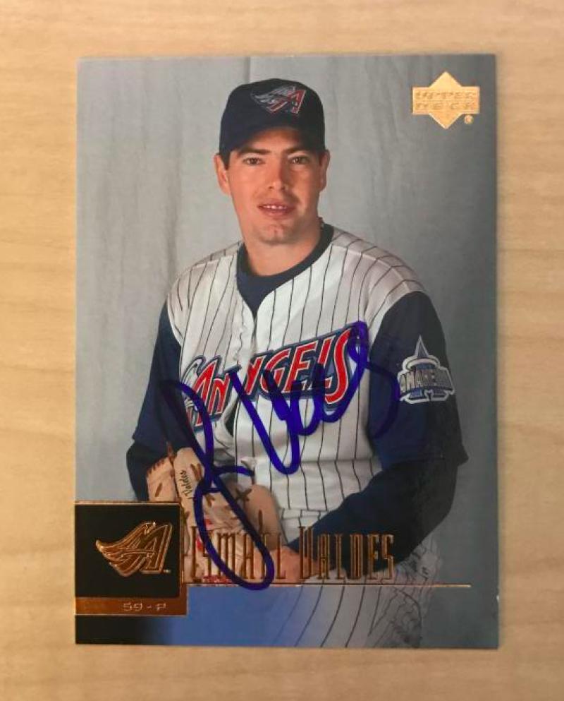 ISMAEL VALDES ANAHEIM ANGELS SIGNED AUTOGRAPHED 2001 UPPER DECK CARD #302 W/COA