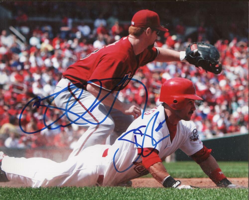 CHAD TRACY SKIP SCHUMAKER  CHICAGO WHITE SOX ACTION SIGNED 8X10 PHOTO W/ COA