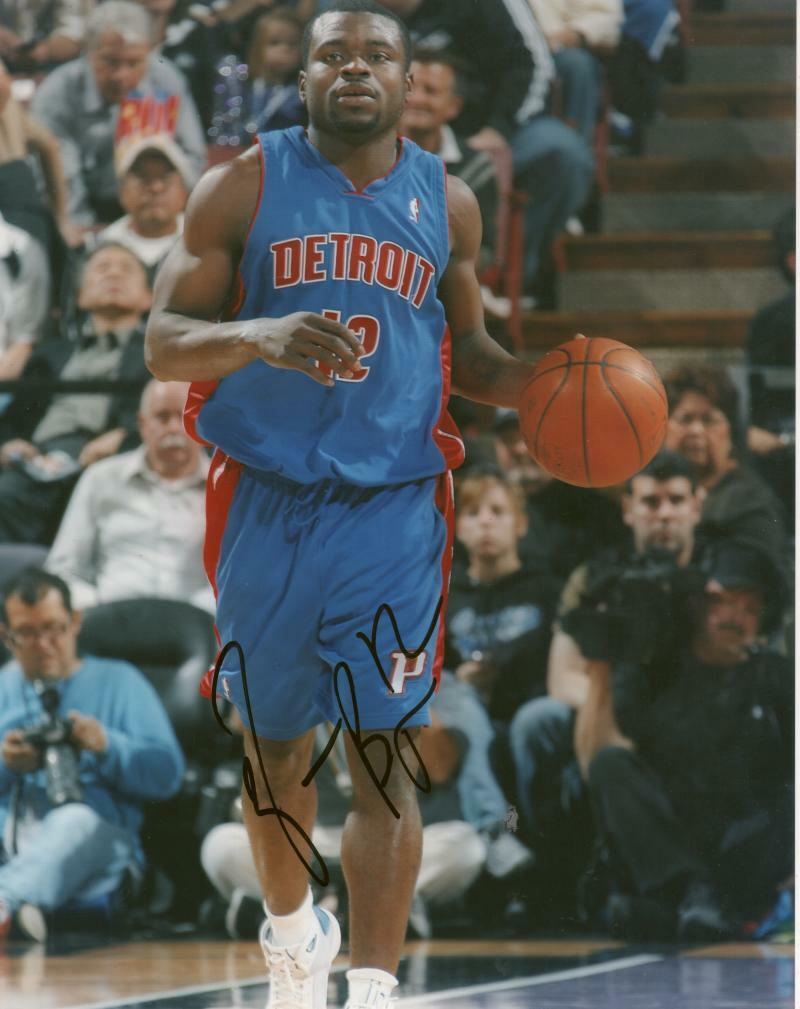 WILL  BYNUM  DETROIT PISTONS SIGNED AUTOGRAPHED 8X10 PHOTO W/ COA