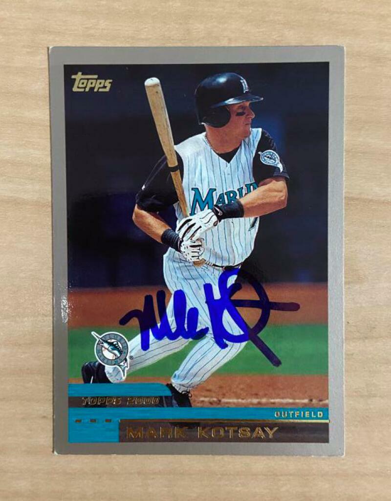 MARK KOTSAY FLORIDA MARLINS SIGNED AUTOGRAPHED 2000 TOPPS CARD #90 W/COA