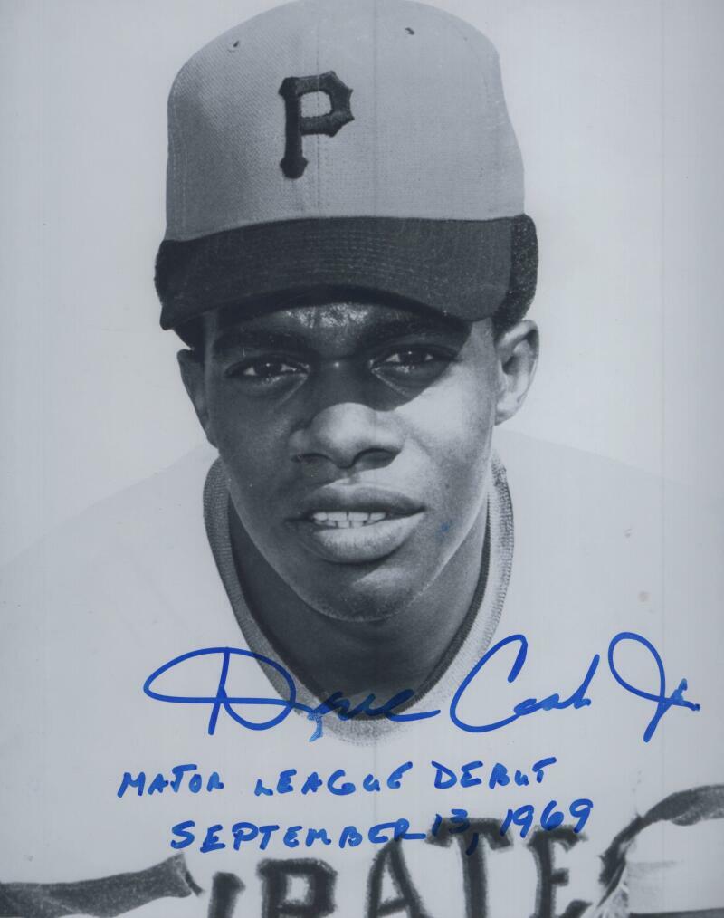 DAVE CASH PIRATES MLB DEBUT INSCRIBED SIGNED 8X10 PHOTO W/ COA