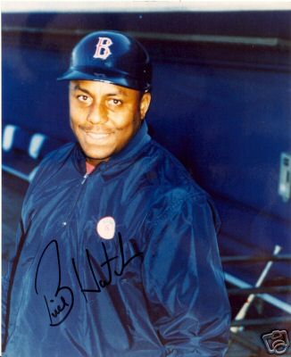 BILLY HATCHER BOSTON RED SOX SIGNED 8X10 PHOTO W/COA