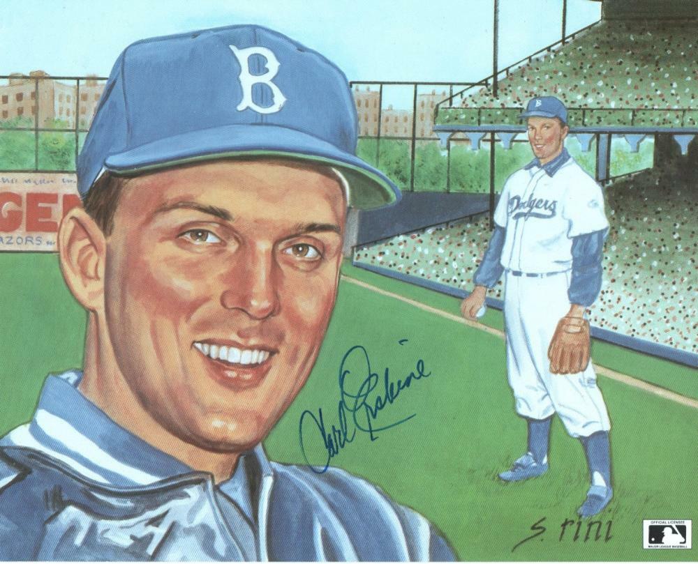 CARL ERSKINE BROOKLYN DODGERS SIGNED AUTOGRAPHED 8X10 PHOTO W/COA