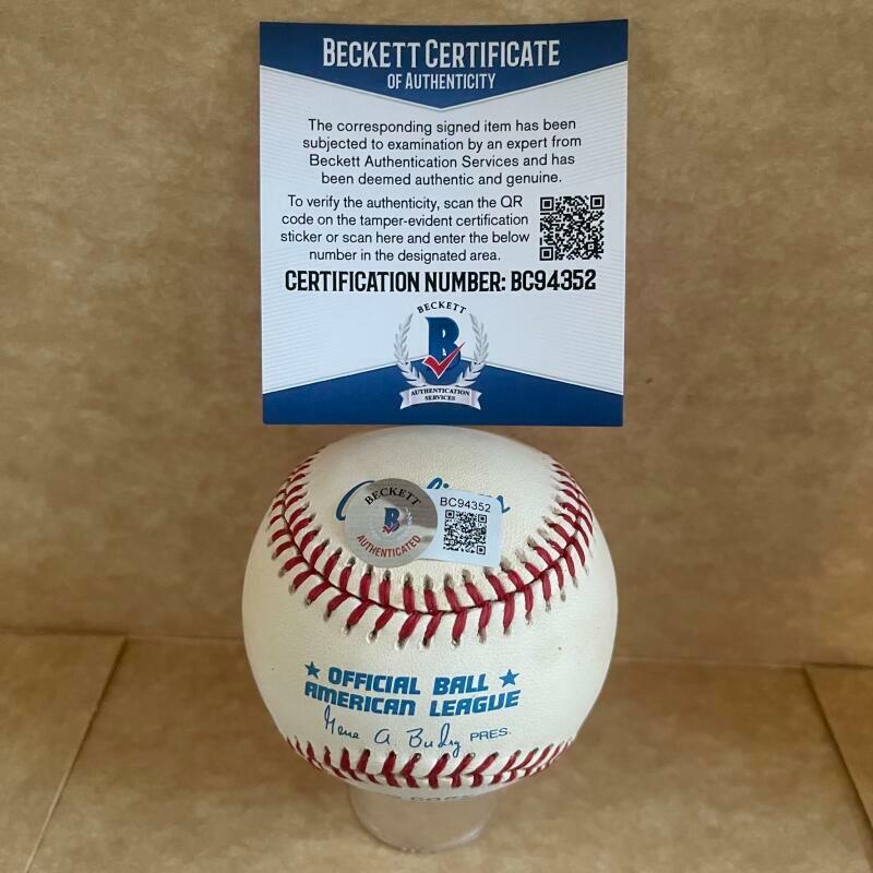 JOSE VIDAL CLEVELAND INDIANS/PILOTS SIGNED RARE A.L. BASEBALL BAS BC94352