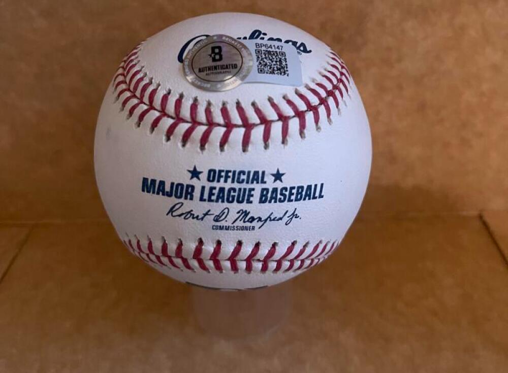JACOB GONZALEZ PIRATES SIGNED AUTOGRAPHED M.L. BASEBALL BECKETT AUTH