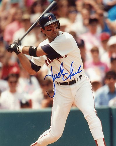 JACK  CLARK   BOSTON  RED SOX    SIGNED 8X10