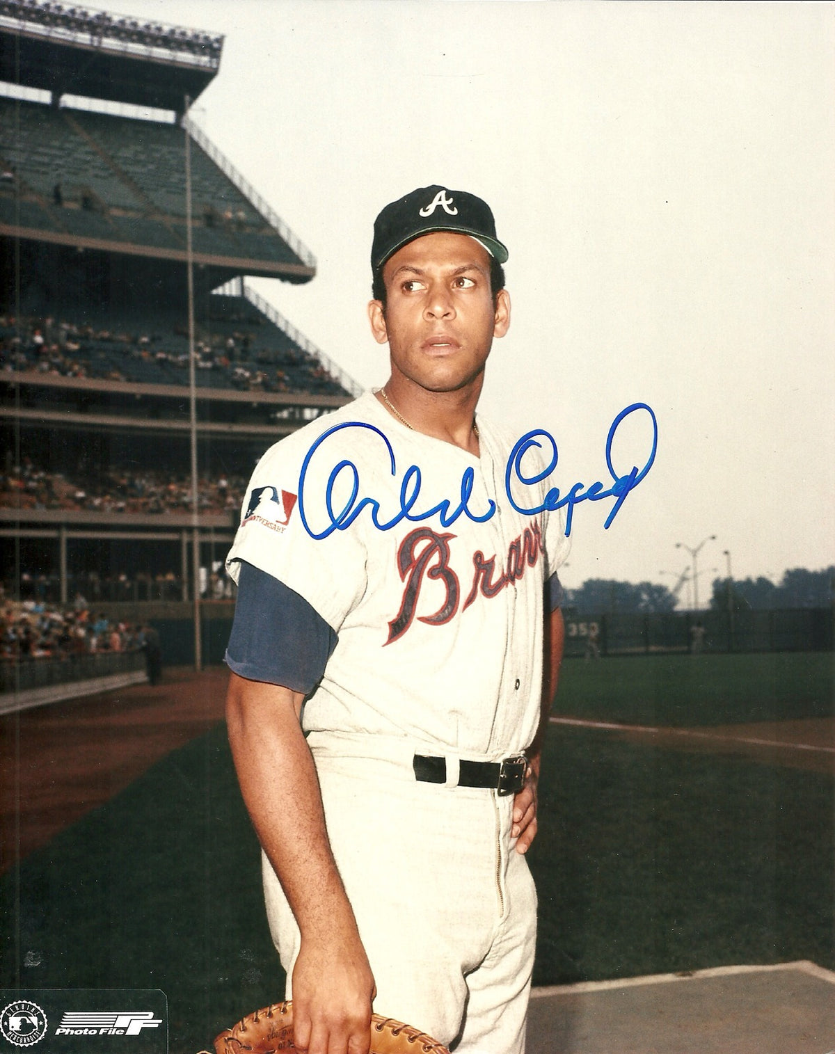 ORLANDO CEPEDA ATLANTA BRAVES SIGNED AUTOGRAPHED 8x10 PHOTO W/COA