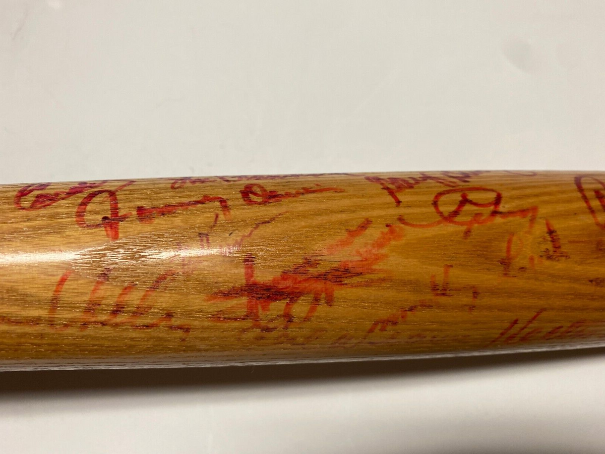 MLB GREATS MULTI SIGNED AUTOGRAPH LV SLUGGER MEMORIAL CLASSICS SPLIT BAT COA *