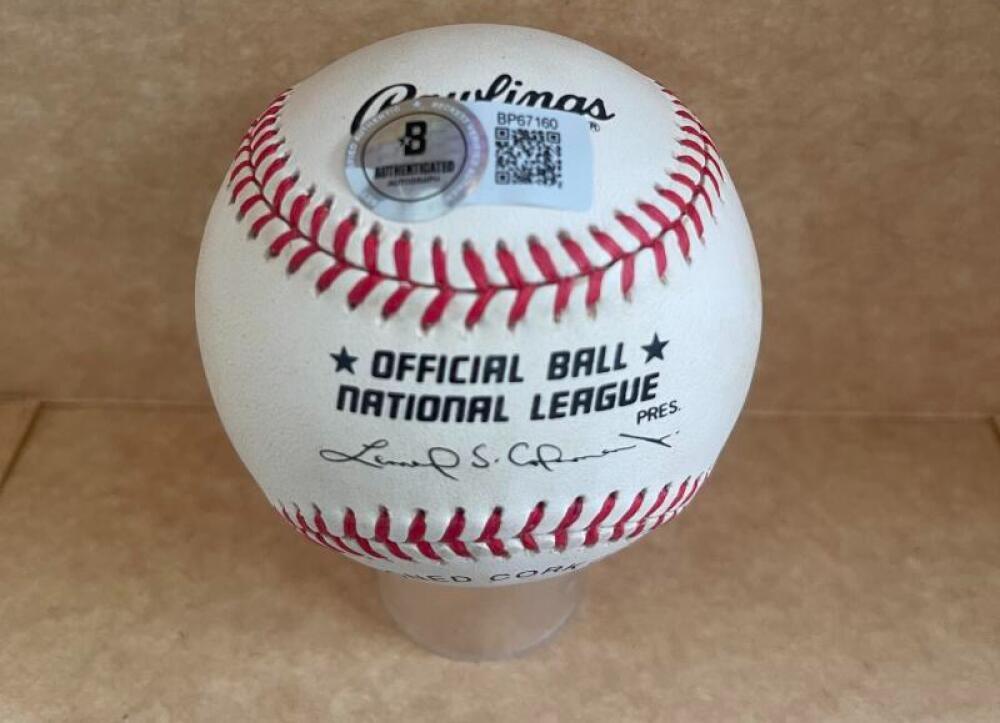 KRIS BENSON PIRATES/METS SIGNED AUTOGRAPHED N.L. BASEBALL BECKETT AUTH