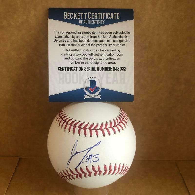 LUIS GARCIA PHILADELPHIA PHILLIES ROOKIE YEAR SIGNED AUTOGRAPHED M.L. BASEBALL B