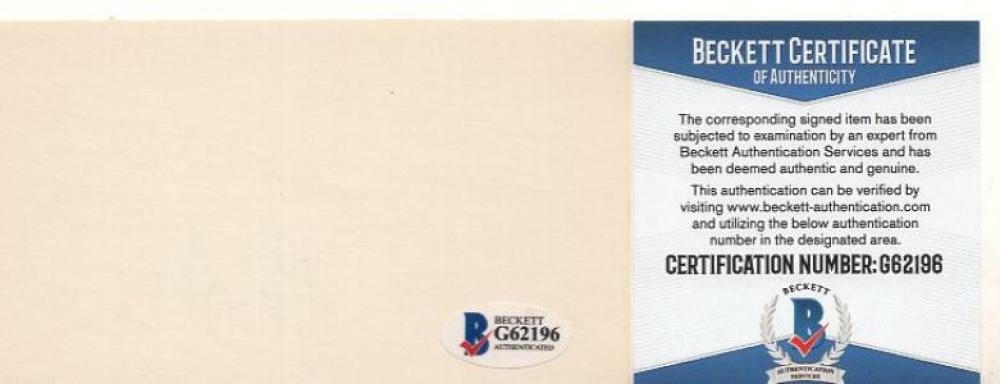 BOB FELLER CLEVELAND INDIANS SIGNED 3X5 INDEX CARD BECKETT G62196