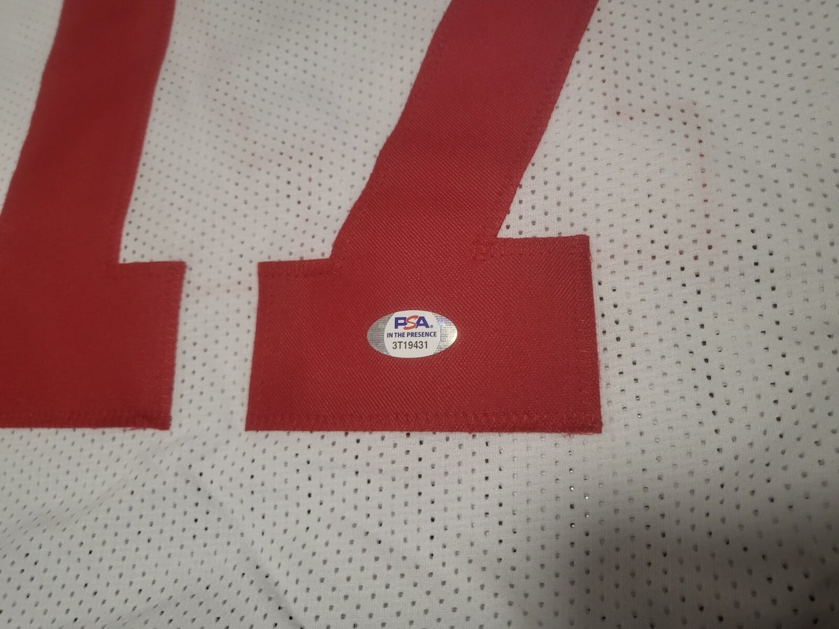 JEROME BAKER #17 OHIO STATE SIGNED AUTO WHITE CUSTOM JERSEY SZ XL PSA STICKER *
