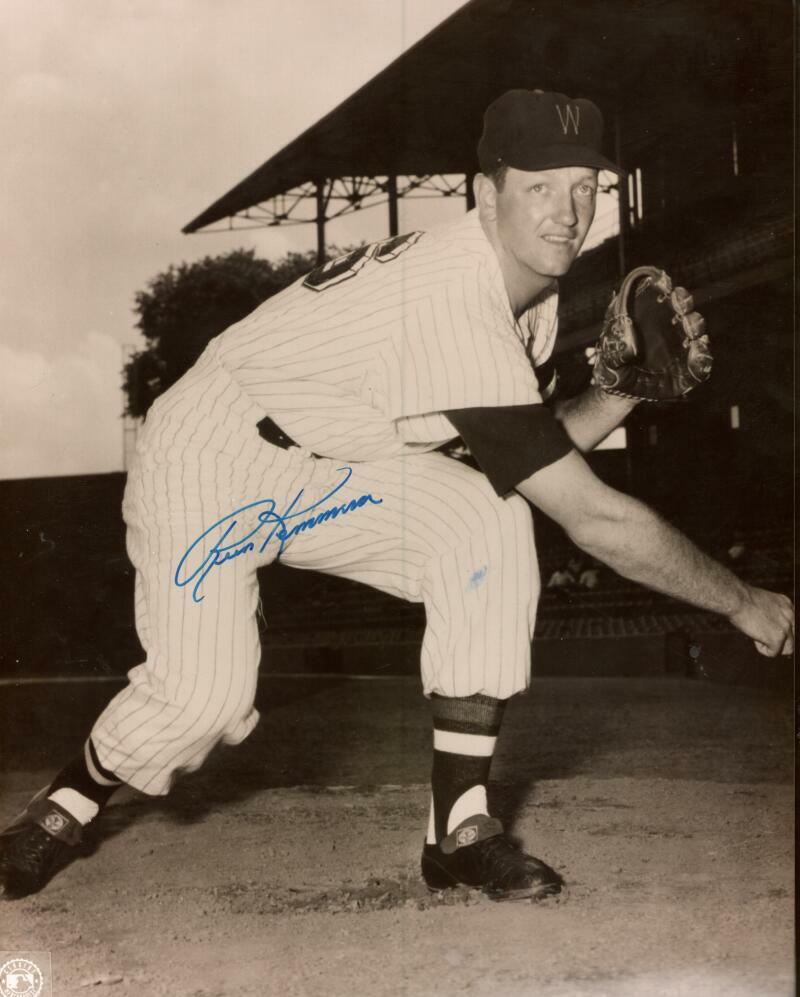 RUSS KEMMERER  WASHINGTON SENATORS SIGNED 8X10 PHOTO W/ COA