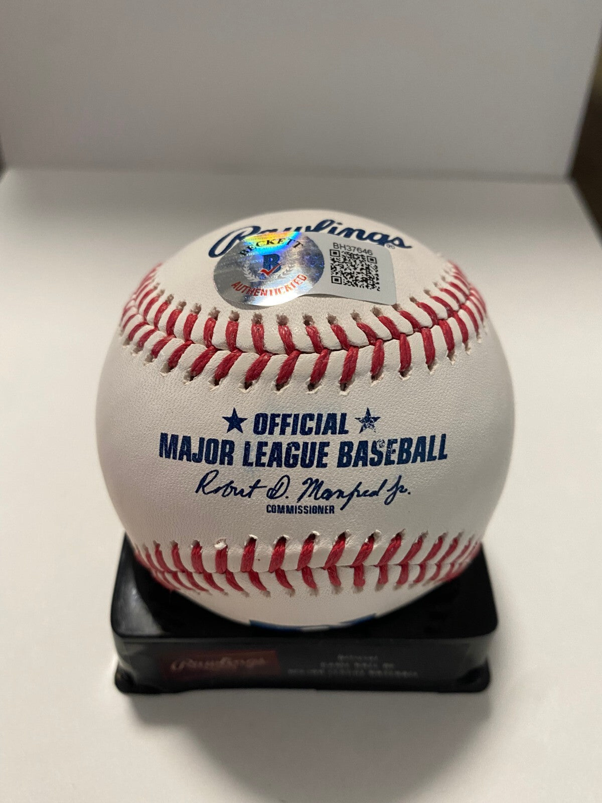 ZACH EFLIN TAMPA BAY RAYS SIGNED AUTOGRAPHED M.L. BASEBALL BECKETT **