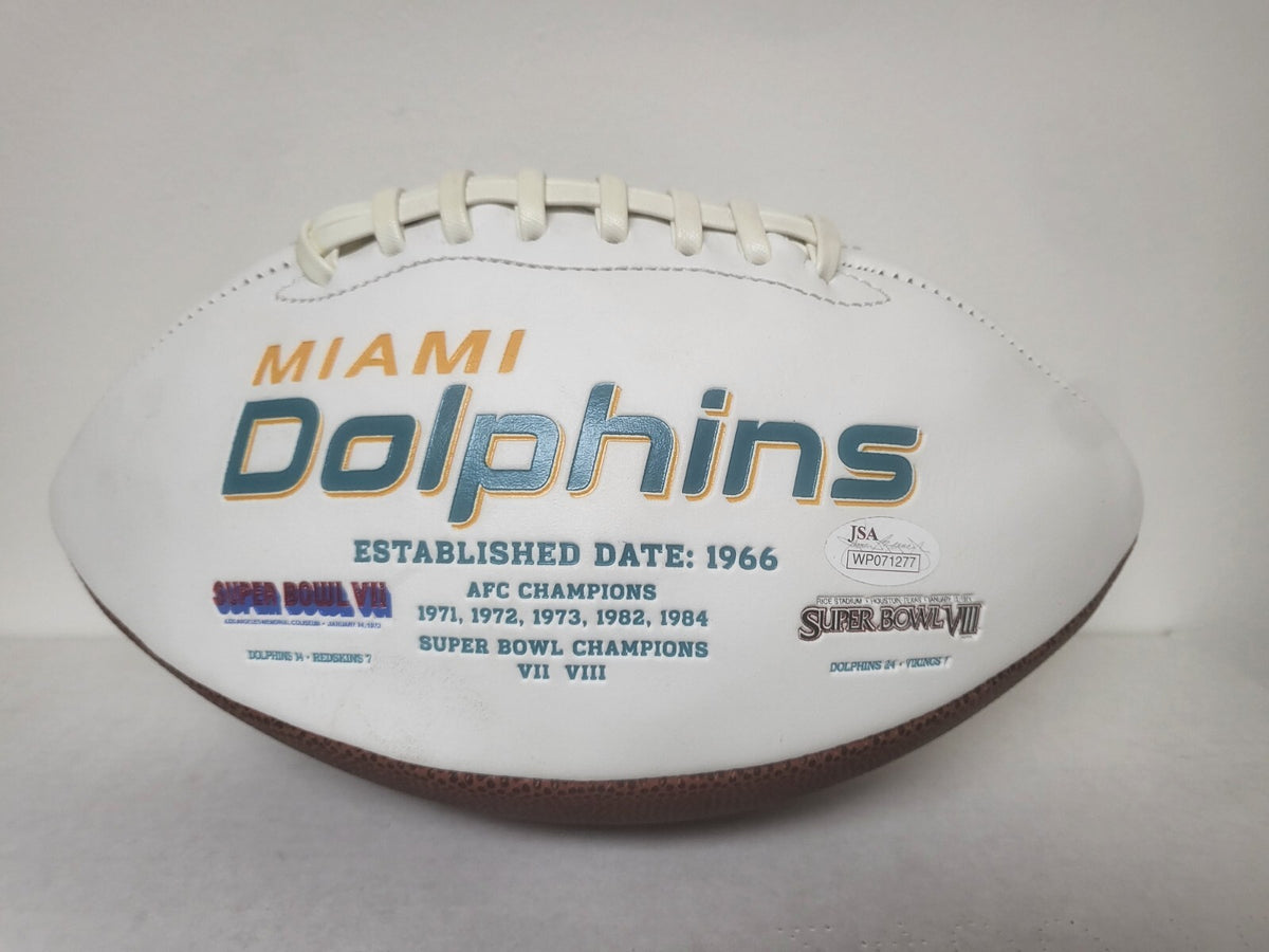 JARVIS LANDRY MIAMI DOLPHINS SIGNED AUTOGRAPHED WHITE PANEL FOOTBALL W/COA
