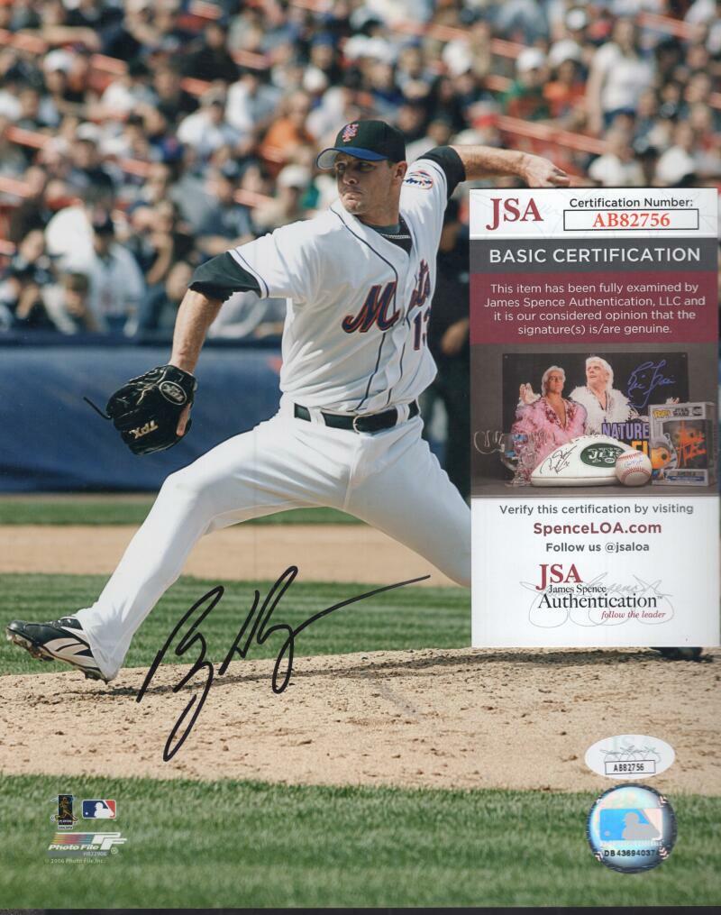 BILLY WAGNER NEW YORK METS SIGNED AUTOGRAPHED 8X10 PHOTO JSA AB82756