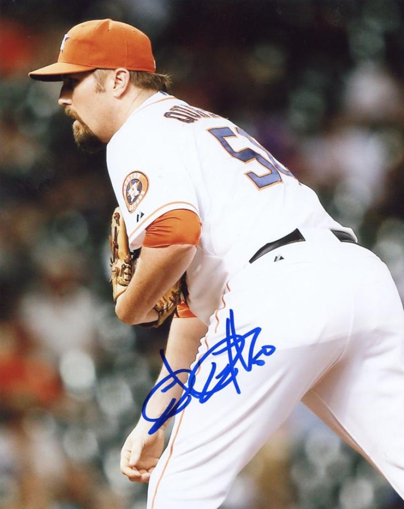 CHAD QUALLS HOUSTON ASTROS SIGNED AUTOGRAPHED 8X10 PHOTO W/COA