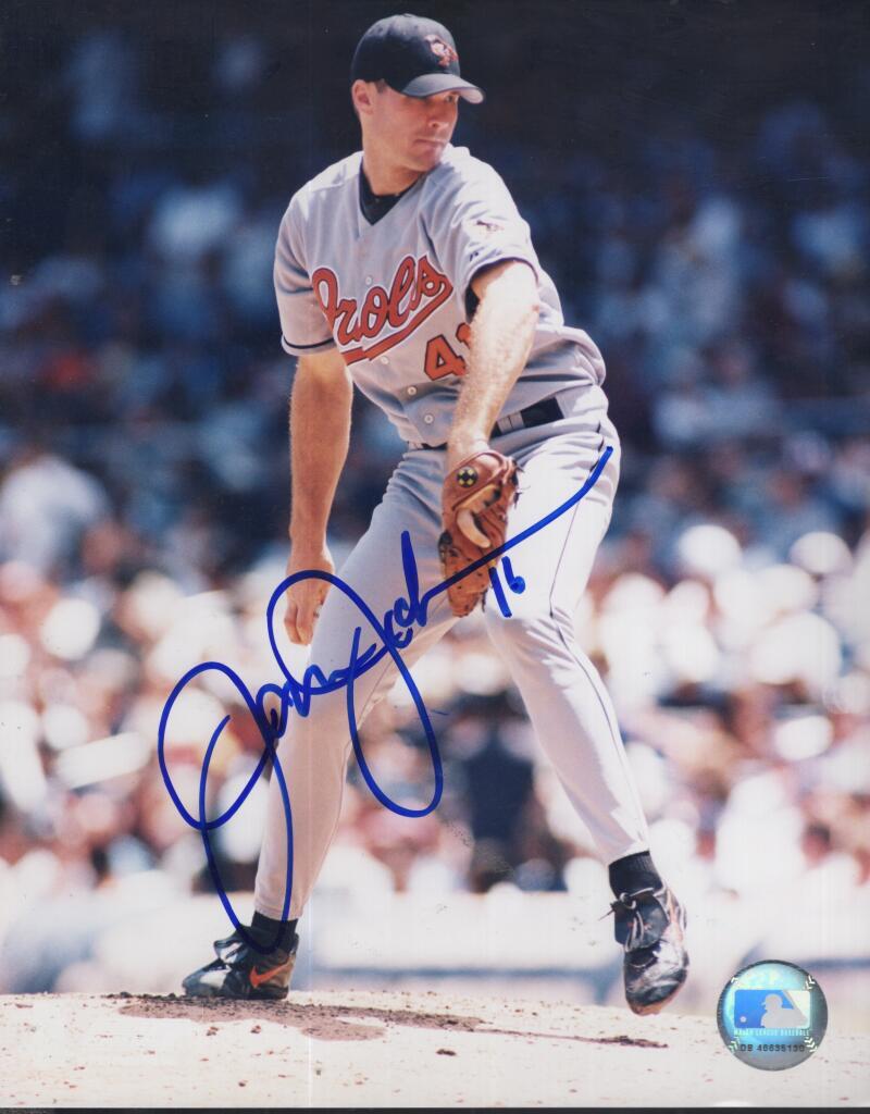 JASON JOHNSON ORIOLES SIGNED AUTOGRAPHED 8X10 PHOTO W/ COA