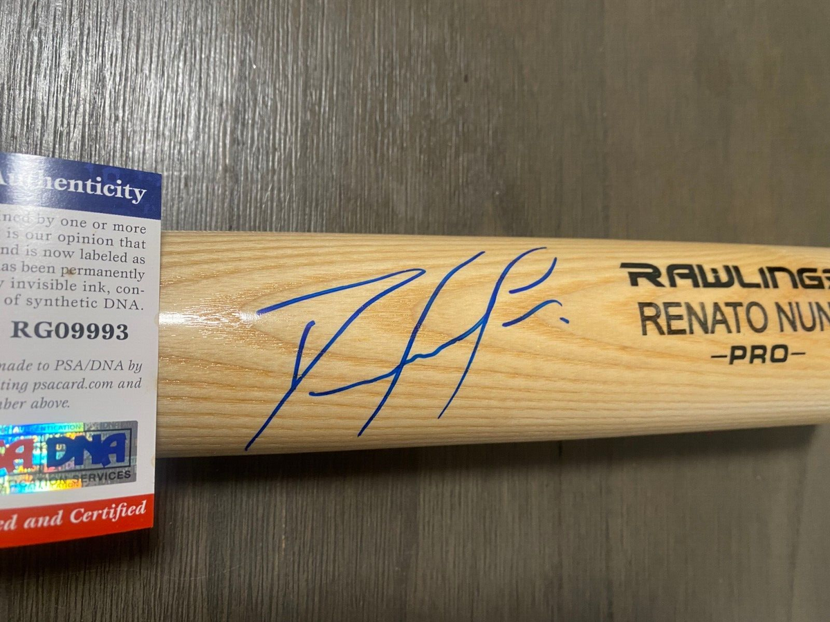 RENATO NUNEZ BALTIMORE ORIOLES SIGNED AUTOGRAPHED ENGRAVED RAWLINGS BAT PSA COA