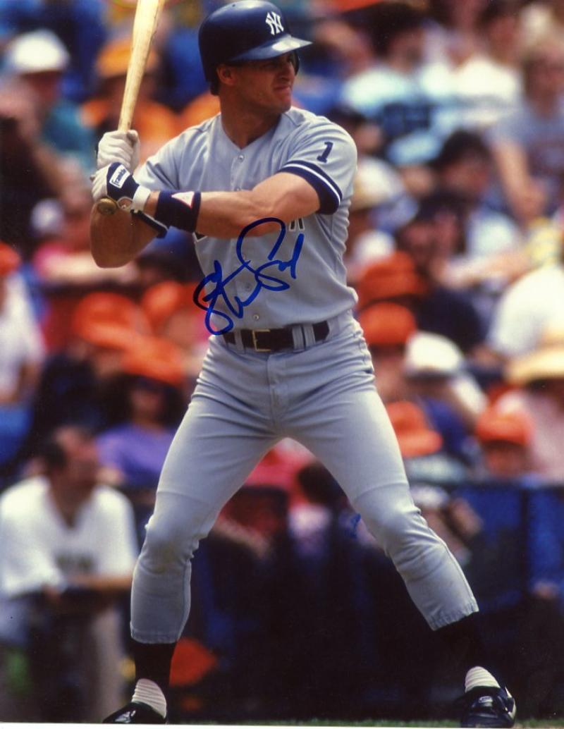 STEVE SAX NEW YORK YANKEES SIGNED 8X10 PHOTO W/COA